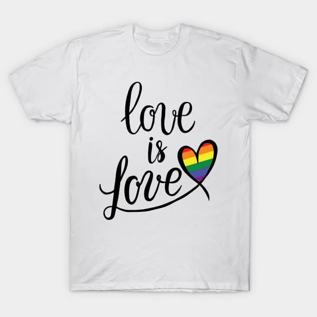 LGBT - Love is Love T-Shirt by valentinahramov